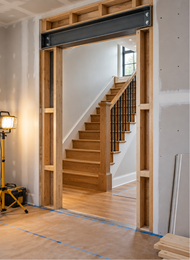 Residential renovation in progress