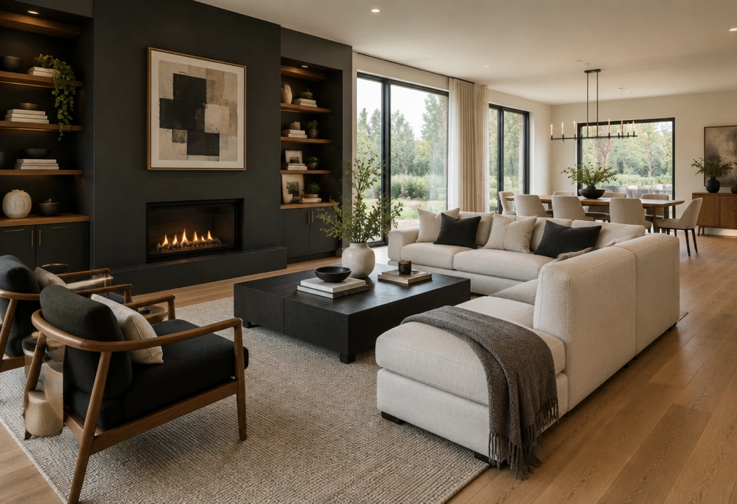 Residential renovation living room